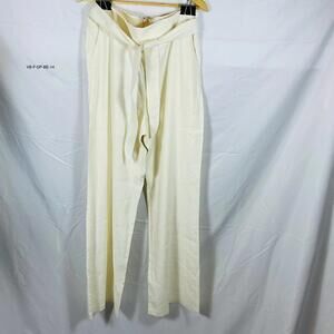 Veronica Beard Womens Beige Dress Pants Size 14 Wide Leg Fully Lined